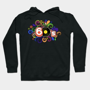 1960s rock and roll groovy retro vinyl record psychedelic doodle Hoodie